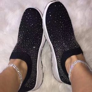 CrystalBling Breathable Ladies Orthopedic Sneakers